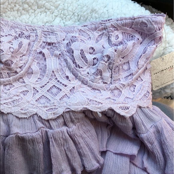 Free people lavender strapless top - Picture 6 of 6